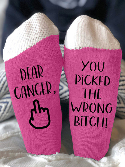 Hey Krebs du hast die falsche Schlampe Unisex-Socken ausgewählt
