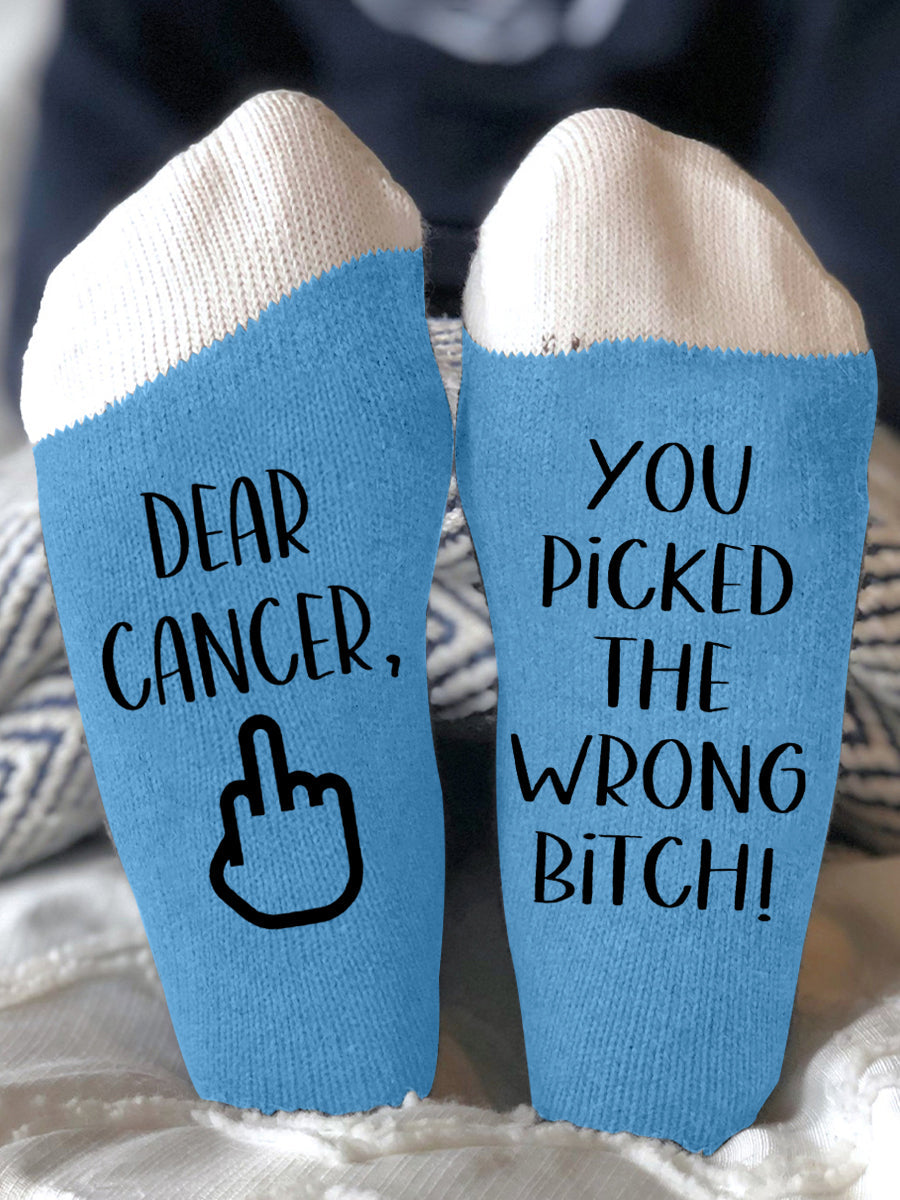 Hey Krebs du hast die falsche Schlampe Unisex-Socken ausgewählt