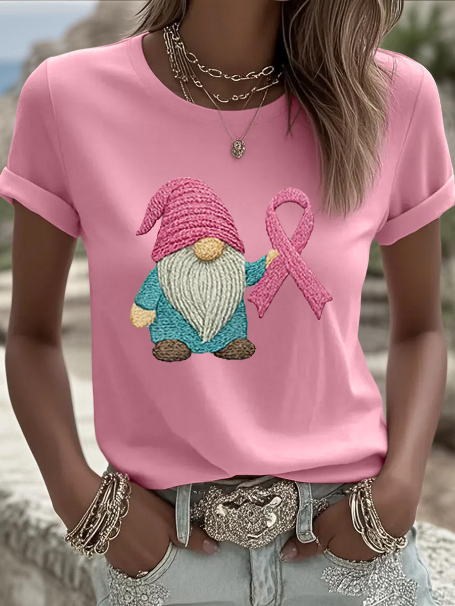 Frauen Rosa Band Brustkrebs Bewusstsein T-Shirt