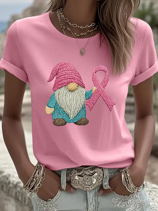 Frauen Rosa Band Brustkrebs Bewusstsein T-Shirt