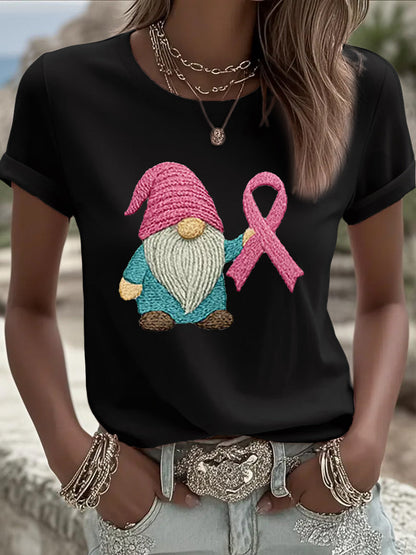 Frauen Rosa Band Brustkrebs Bewusstsein T-Shirt