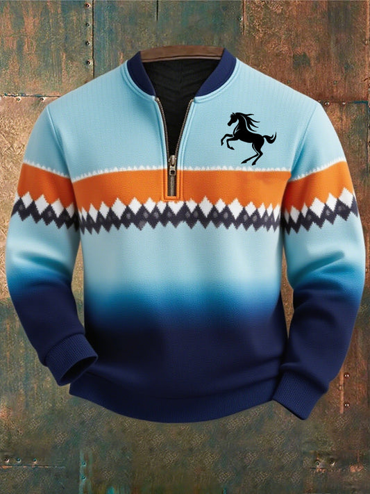 Herren Vintage Art Faith Casual Sweatshirt