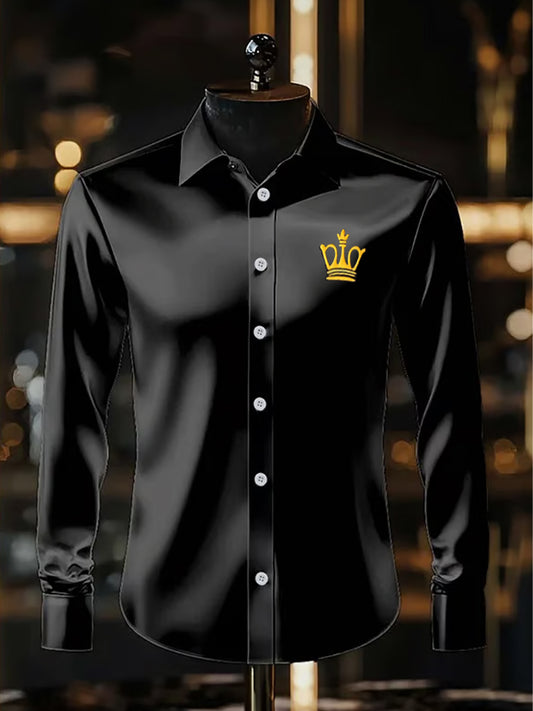 Langärmliges Herren-Business-Luxus-Business-Shirt