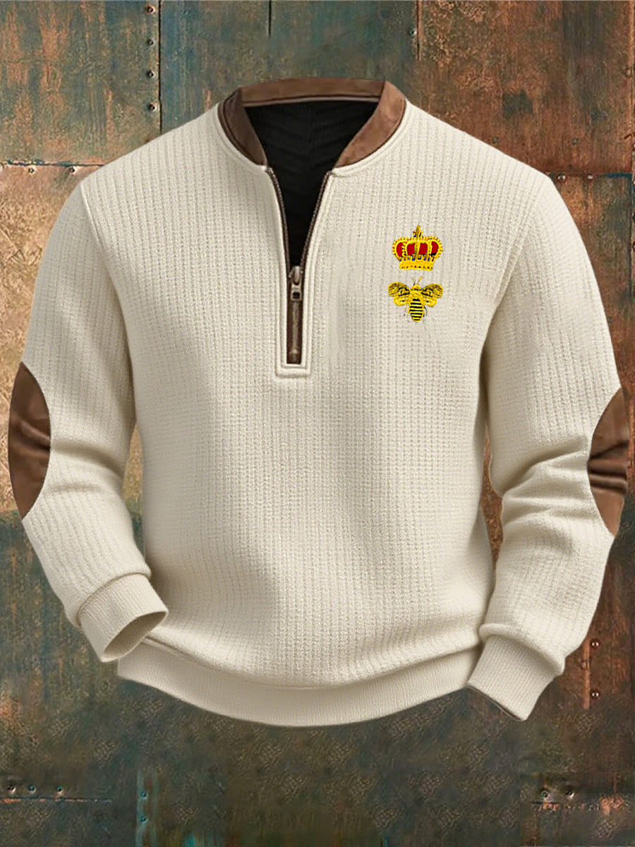 Herren Retro Art Business Casual Sweatshirt