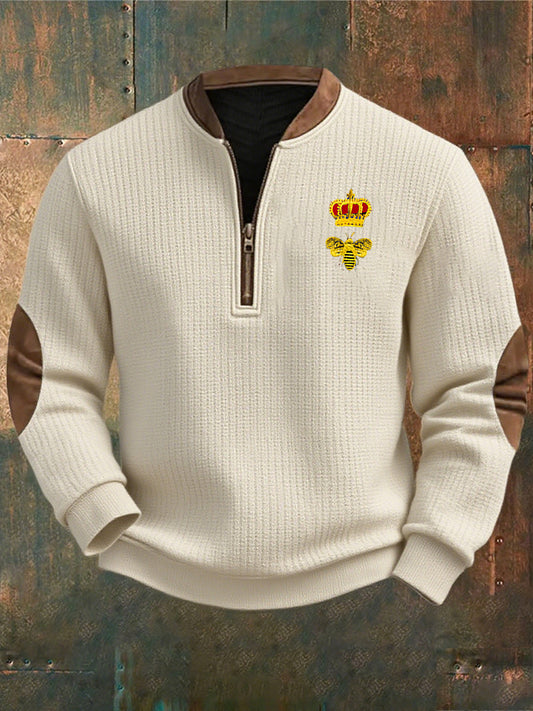Herren Retro Art Business Casual Sweatshirt