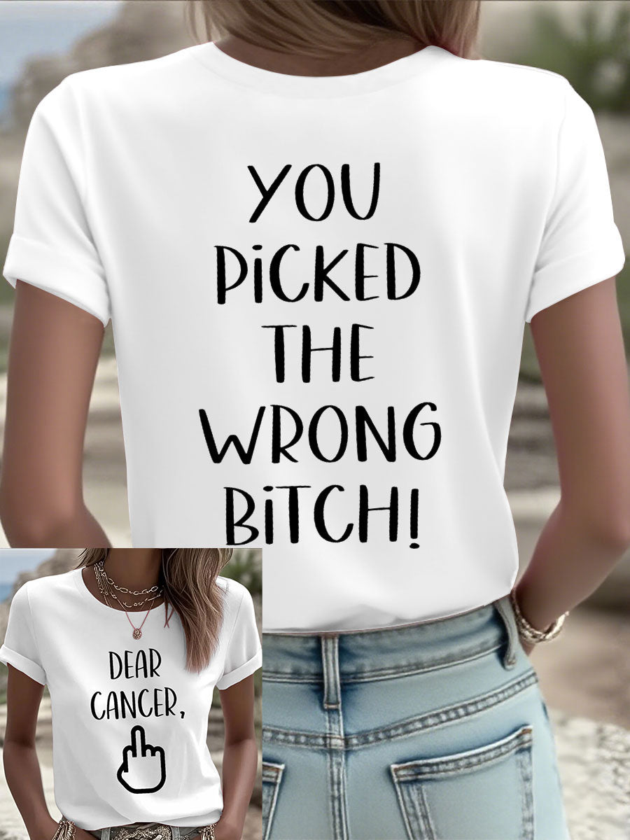 Frauen Lieber Krebs, du hast die falsche Schlampe T-Shirts ausgewählt