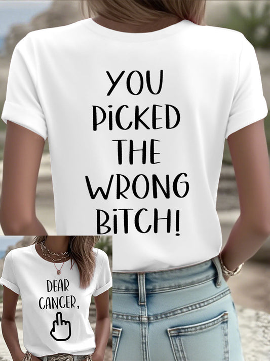 Frauen Lieber Krebs, du hast die falsche Schlampe T-Shirts ausgewählt