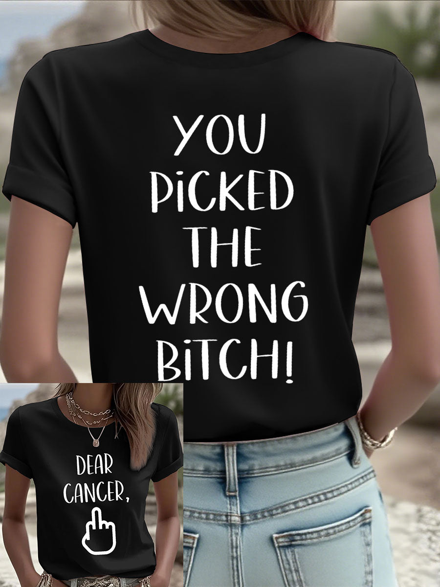 Frauen Lieber Krebs, du hast die falsche Schlampe T-Shirts ausgewählt