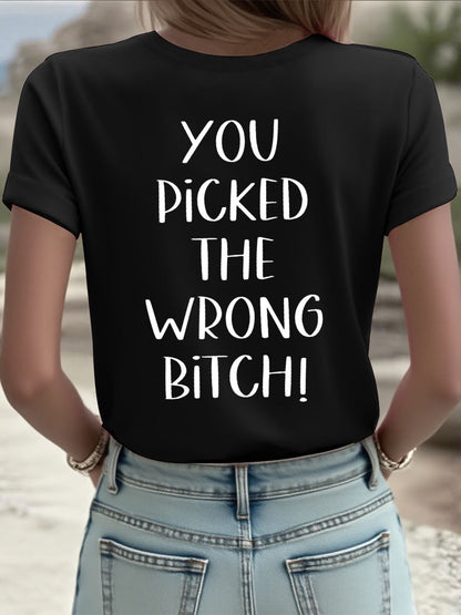 Frauen Lieber Krebs, du hast die falsche Schlampe T-Shirts ausgewählt