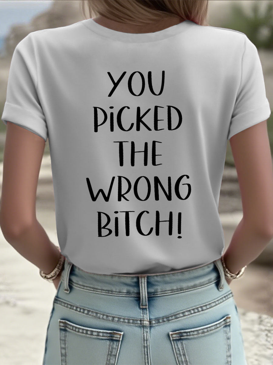 Frauen Lieber Krebs, du hast die falsche Schlampe T-Shirts ausgewählt