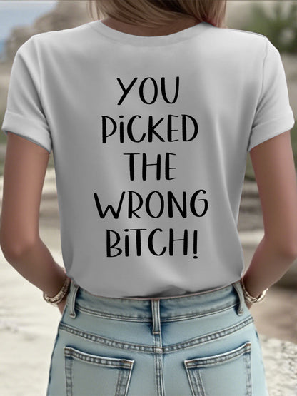 Frauen Lieber Krebs, du hast die falsche Schlampe T-Shirts ausgewählt