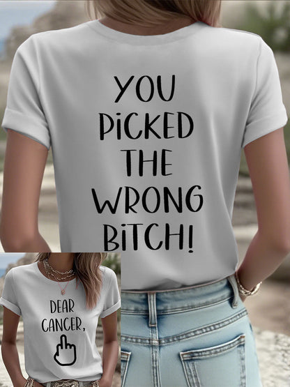 Frauen Lieber Krebs, du hast die falsche Schlampe T-Shirts ausgewählt