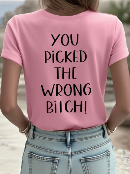 Frauen Lieber Krebs, du hast die falsche Schlampe T-Shirts ausgewählt
