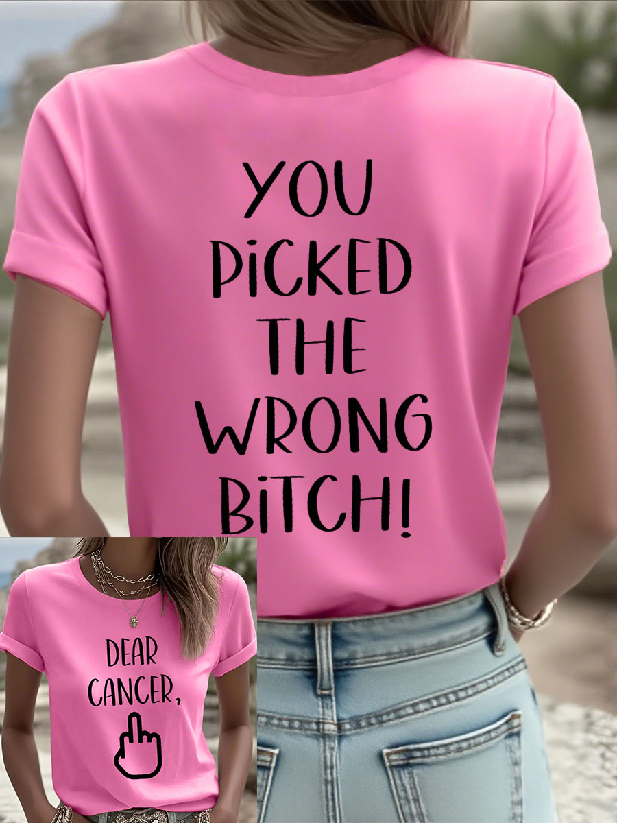 Frauen Lieber Krebs, du hast die falsche Schlampe T-Shirts ausgewählt