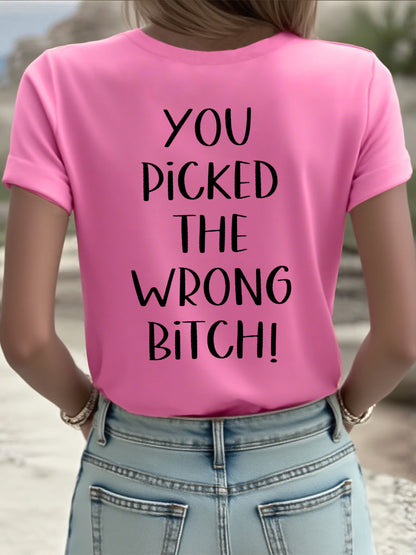Frauen Lieber Krebs, du hast die falsche Schlampe T-Shirts ausgewählt
