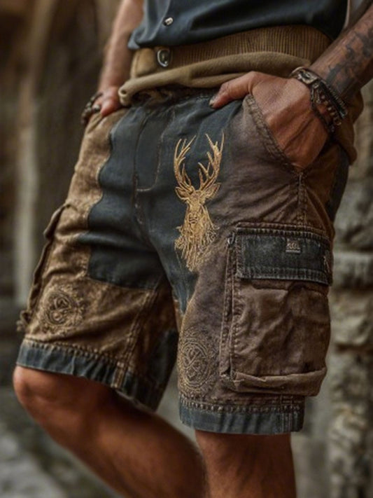 Westliche Elch-Shorts für Herren