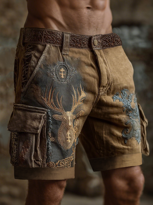 Westliche Elch-Shorts für Herren