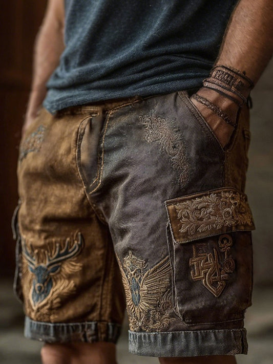 Westliche Elch-Shorts für Herren