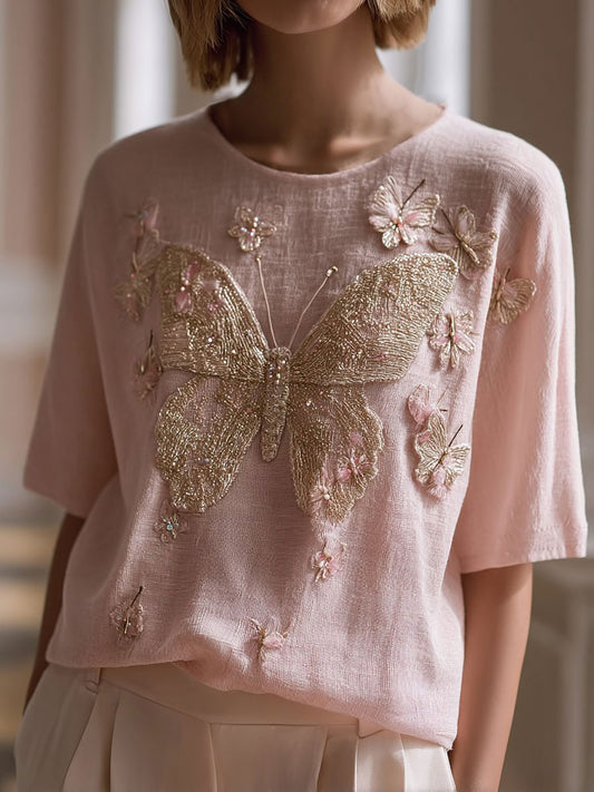 Frauen Brustkrebs Rosa Blumen Tops