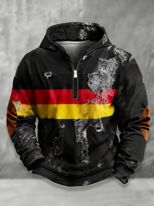 Männer Deutschland Kunstdruck Hoodie