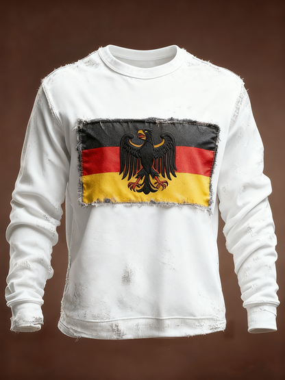 Herren-Sweatshirt mit Rundhals ausschnitt Deutschland Design