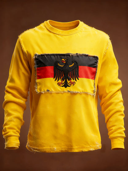 Herren-Sweatshirt mit Rundhals ausschnitt Deutschland Design