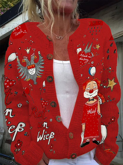 Strickjacke aus Kölner Karneval für Damen