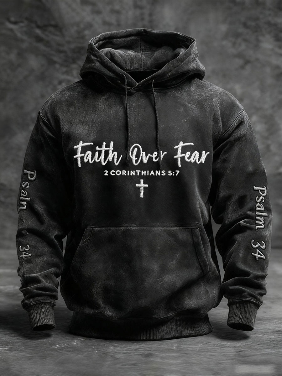 Der Glaube der Männer über die Angst Hoodie