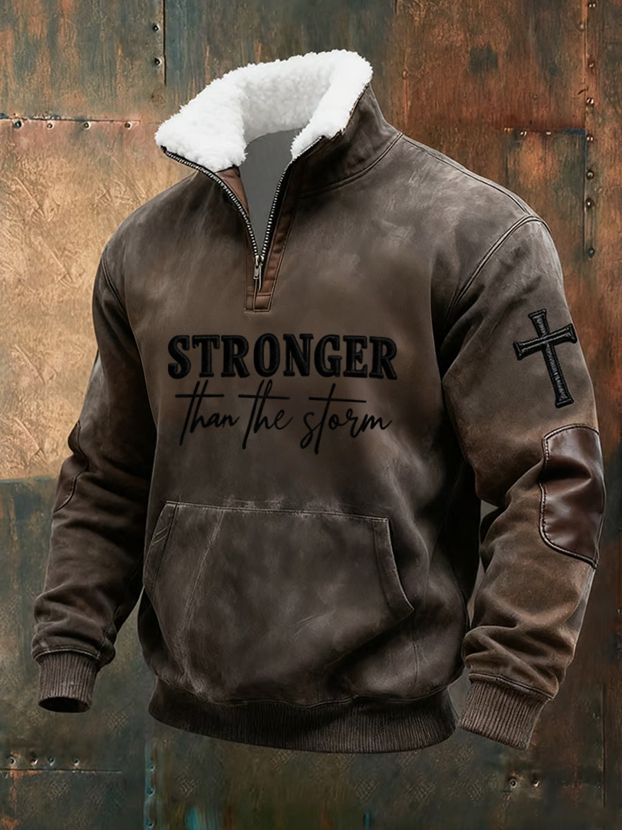 Herren Vintage Art Faith Casual Sweatshirt