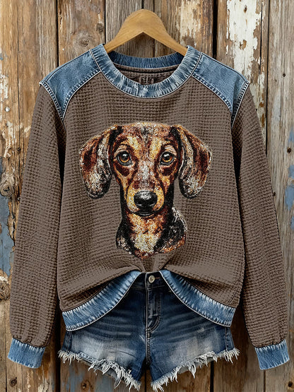 Frauen Wurst Hund Waffel Sweatshirts