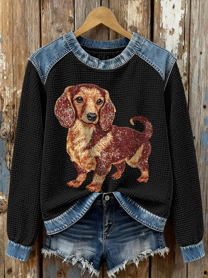 Frauen Wurst Hund Waffel Sweatshirts