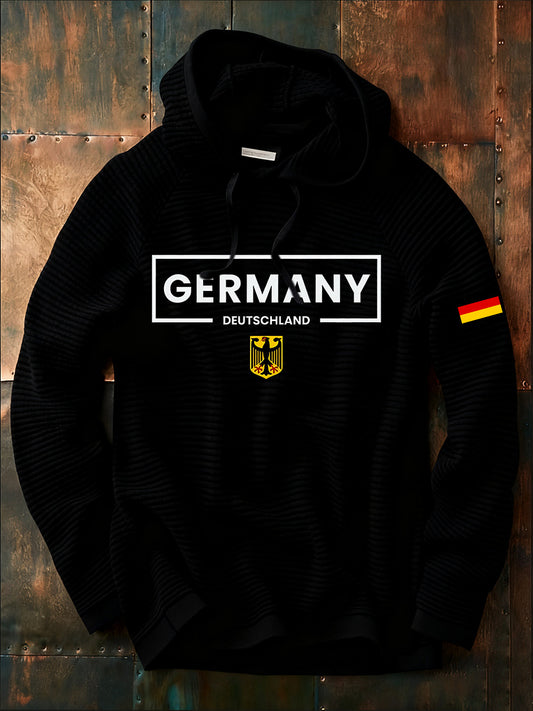 Herren Hoodie mit deutschem Kunstdruck