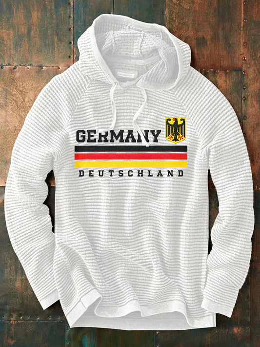 Herren Hoodie mit deutschem Kunstdruck