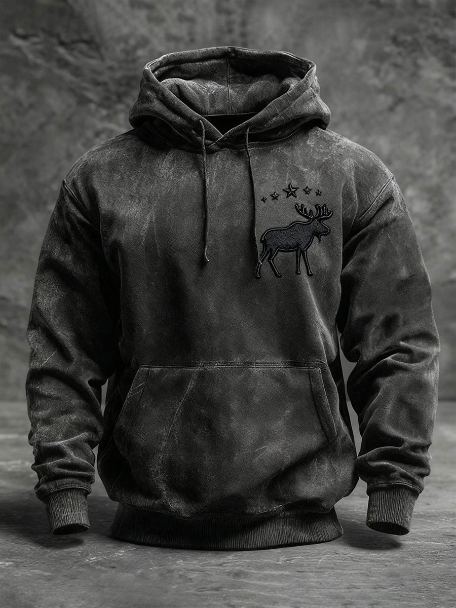 Männer Western Elch Hoodie