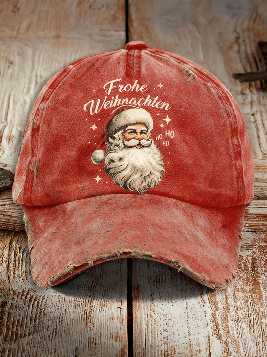 Unisex Resort Frohe Weihnachten Design Print Hut