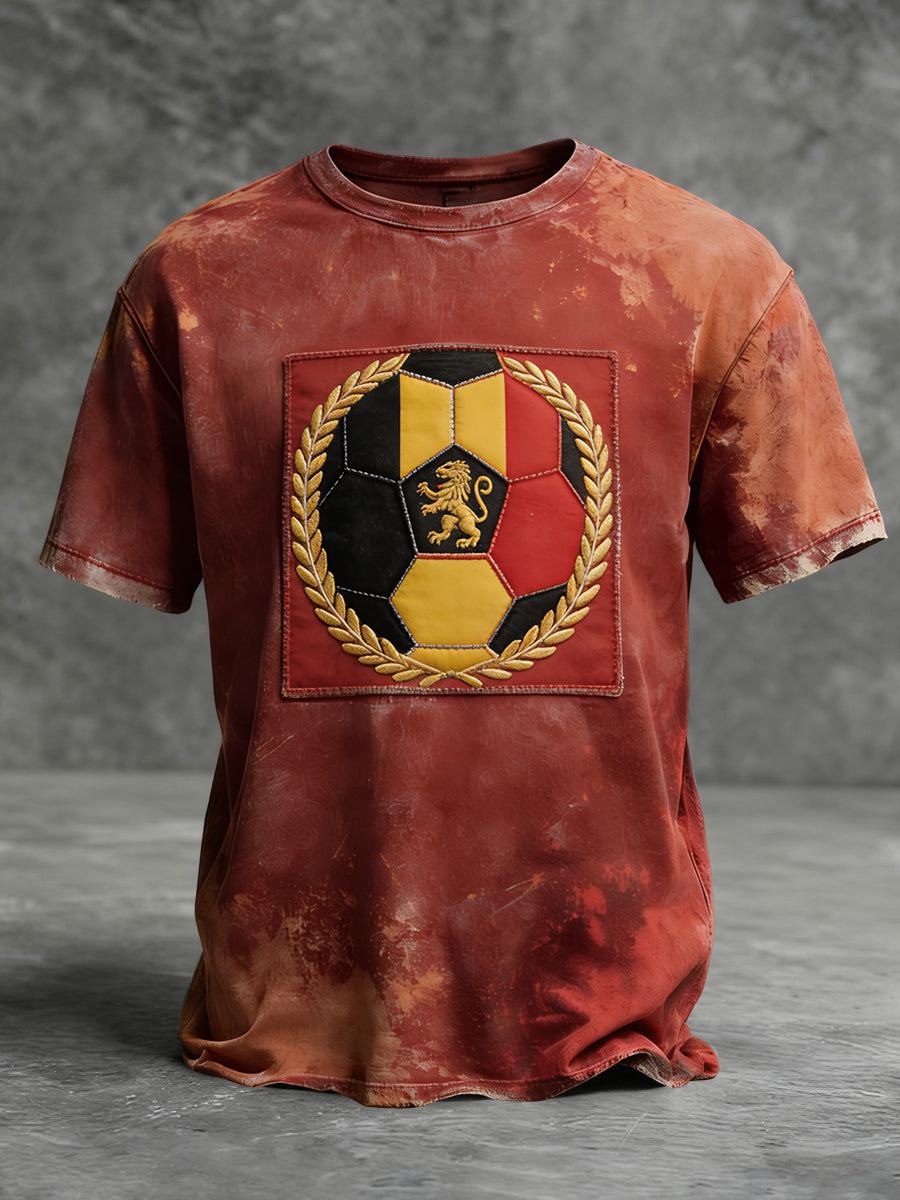 Retro Belgien Weltcup lässig T-Shirt