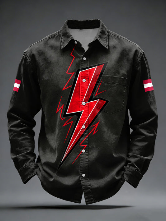 Retro Österreich ische Flagge Casual Shirt