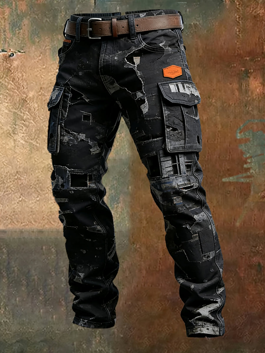 Herren Retro Business Style Freizeit hose