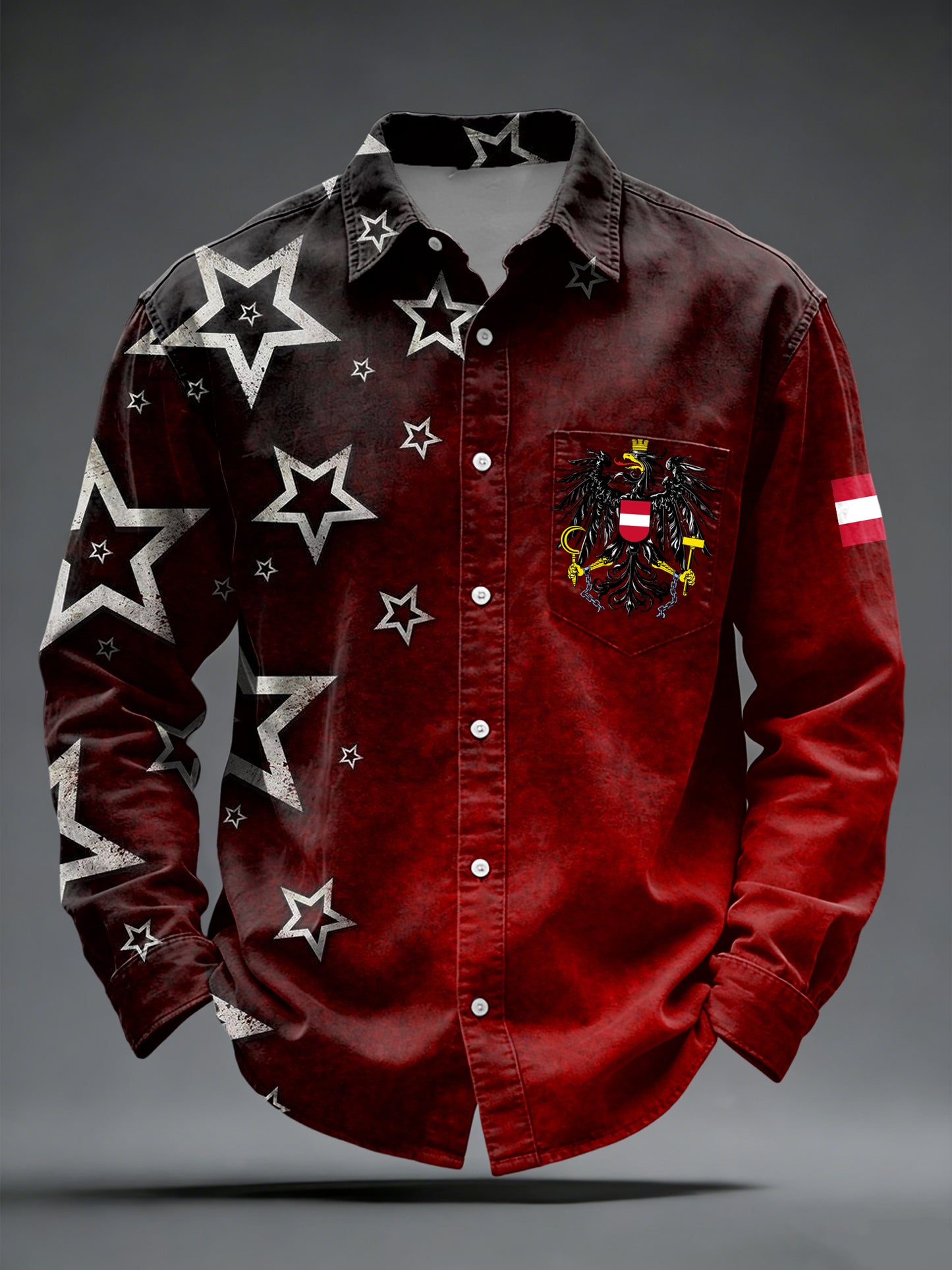 Retro österreich isches Emblem Star Casual Shirt