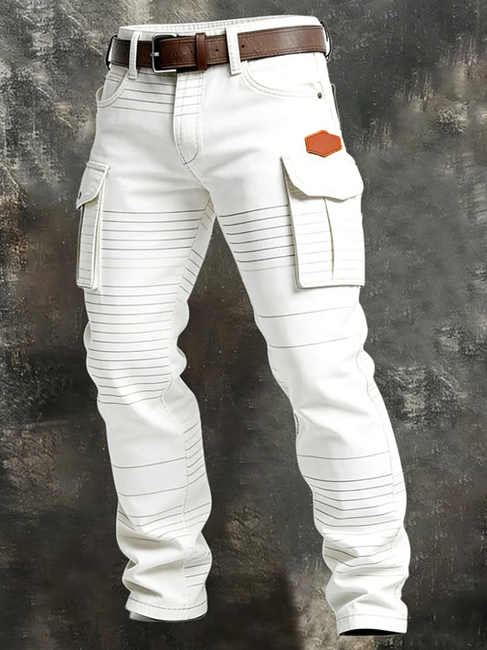 Herren Retro Business Style Freizeit hose