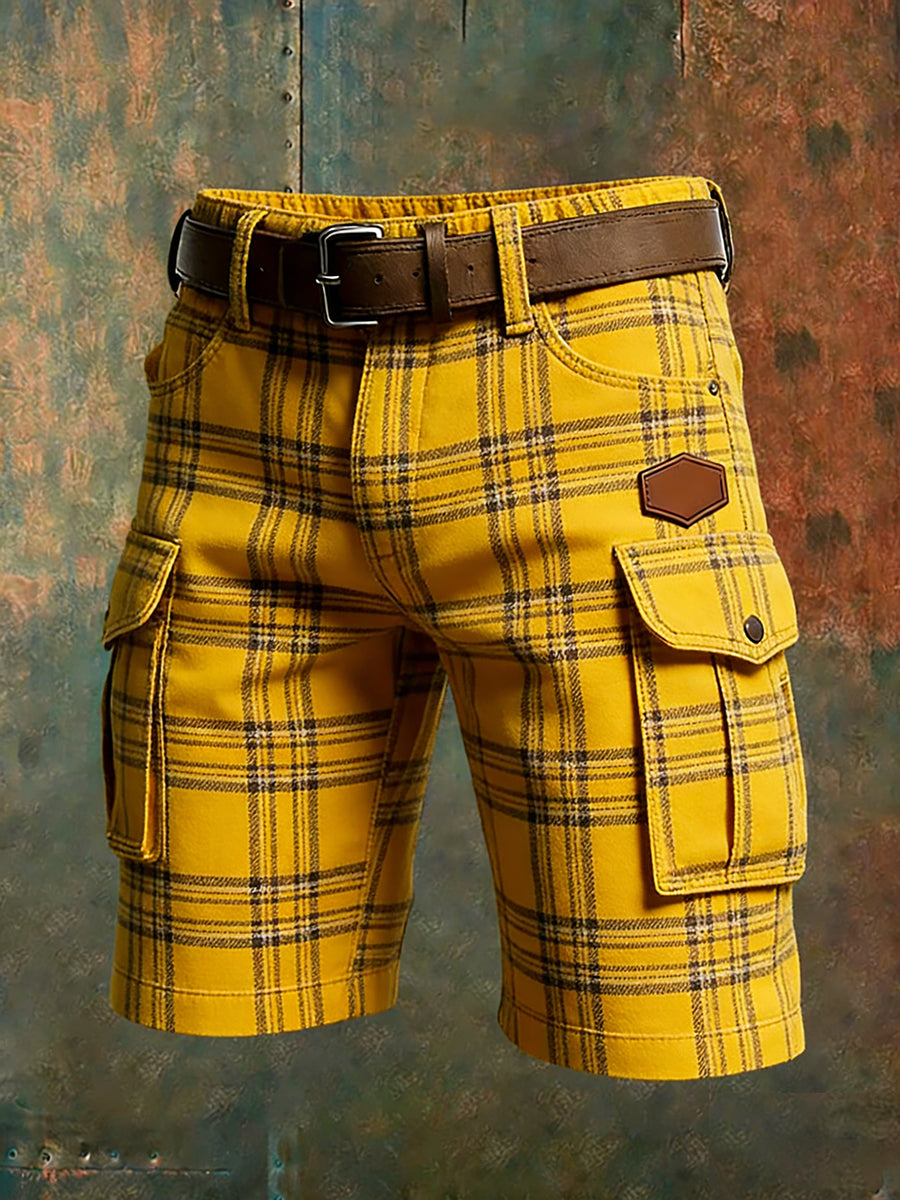 Herren Retro Urlaub Business Art Print Freizeit shorts