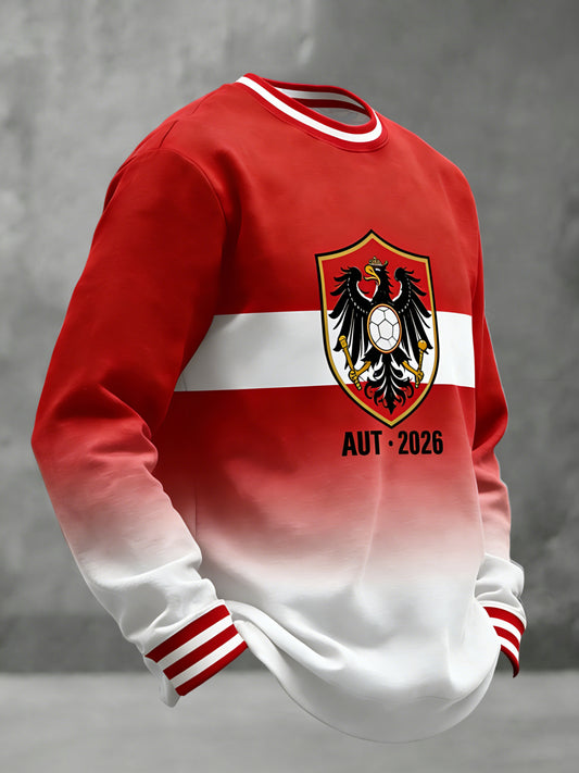 Österreich 2026 Gradient Casual Crewneck Sweatshirt