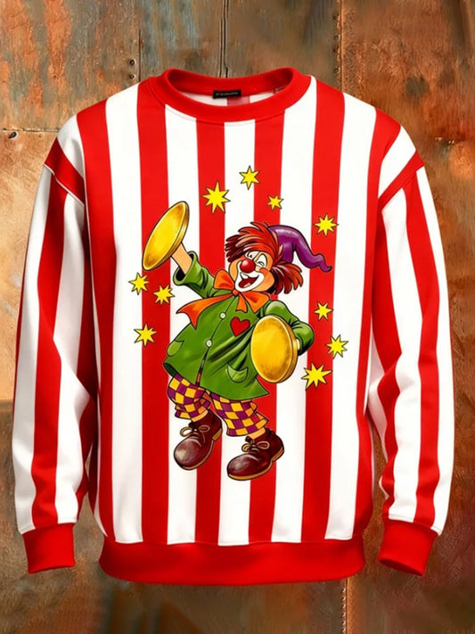 Herren-Langarm-T-Shirt mit Rundhals ausschnitt Kölner Karneval