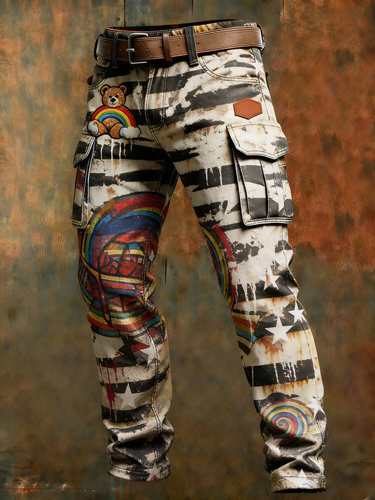Herren Retro Business Style Freizeit hose
