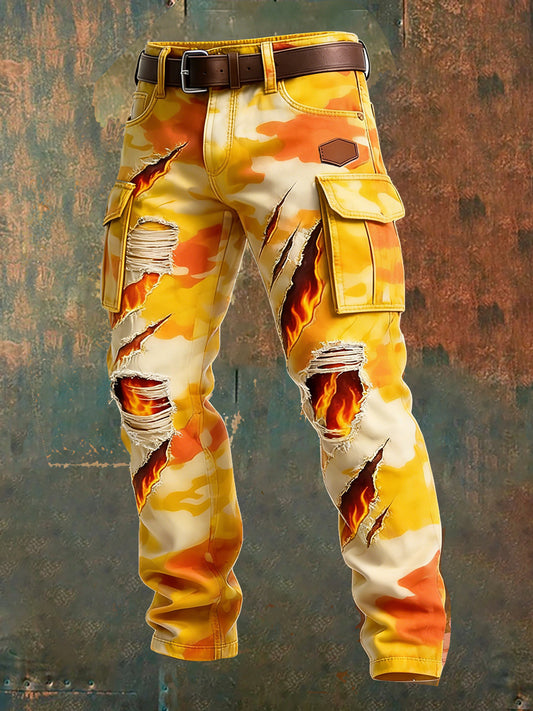 Herren Retro Business Style Freizeit hose