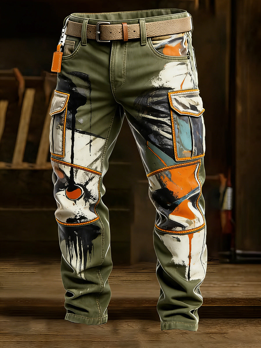 Herren Retro Business Style Freizeit hose
