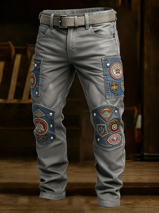 Herren Retro Business Style Freizeit hose