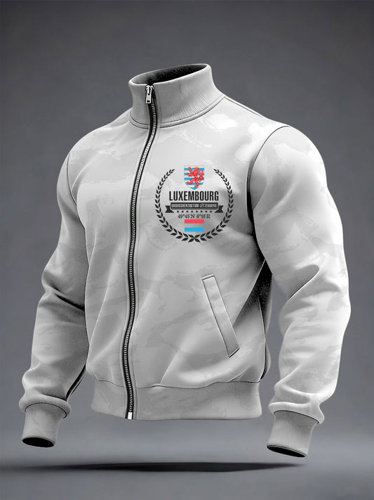 Herren Klassische Luxemburger Kranz-und Koordinaten jacke