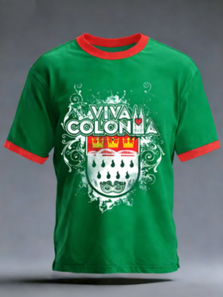 Herren Kölner Karneva kurze Ärmel T-Shirt