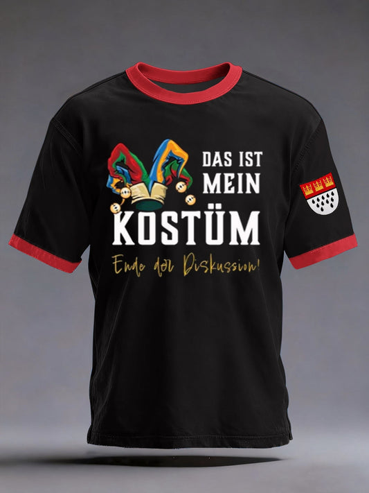 Herren-T-Shirt Kölner Karneval kurze Ärmel